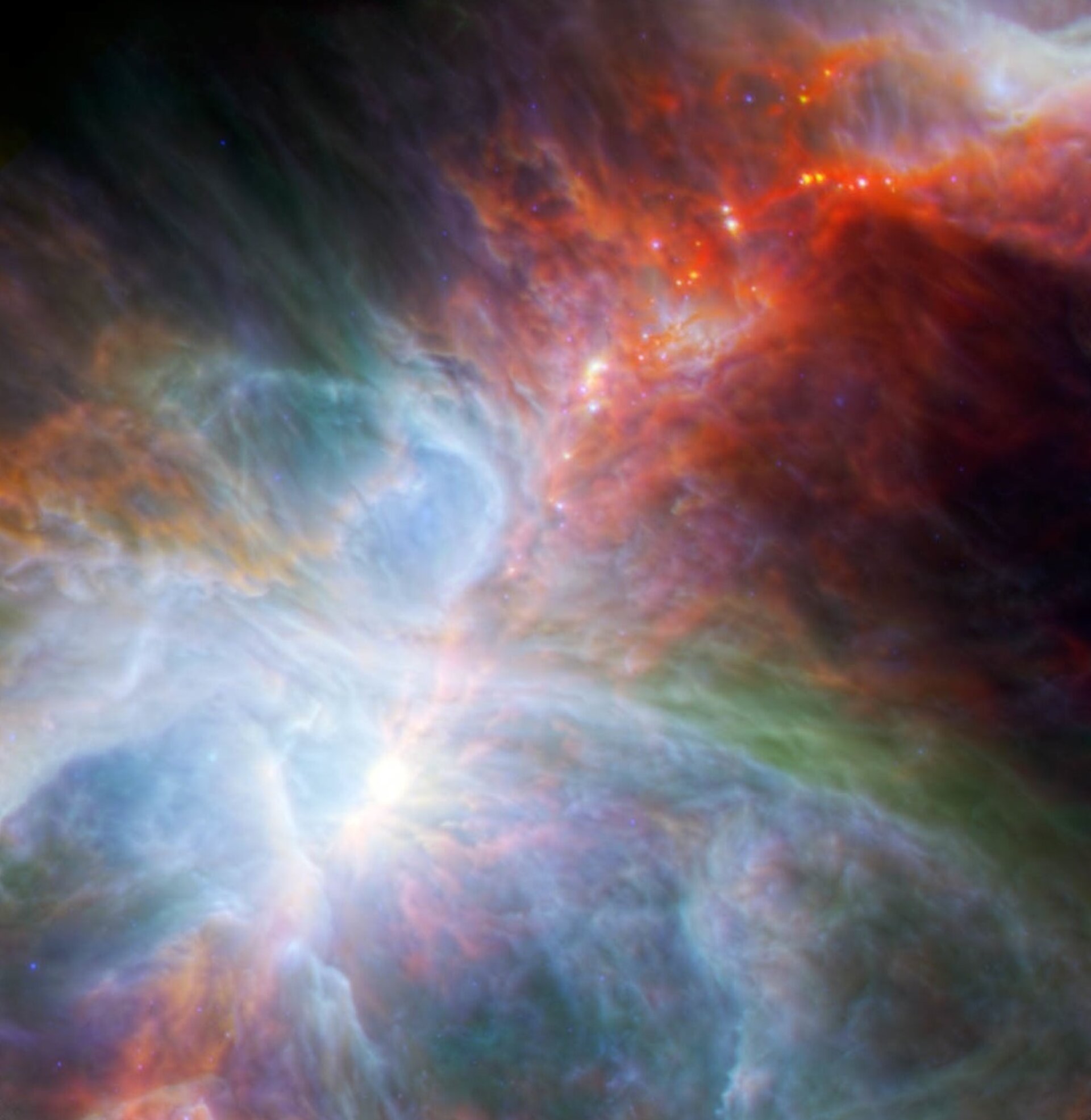Estrelas bebé na Nebulosa de Orion