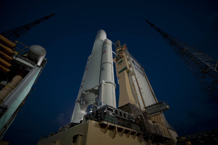 Ariane 5 flight VA205 and ATV Edoardo Amaldi ready for launch