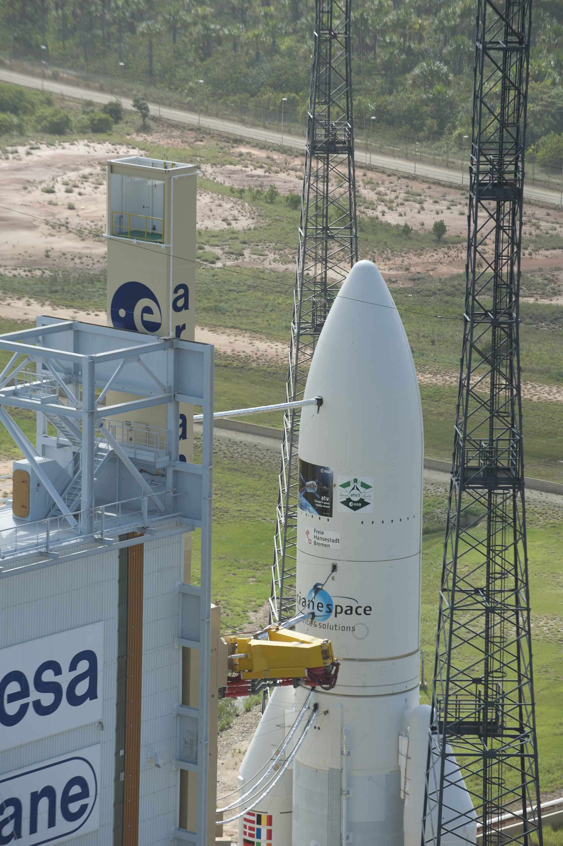 Ariane 5 flight VA205 and ATV Edoardo Amaldi ready for launch