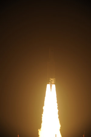 Liftoff of Ariane 5 VA205 with ATV-3