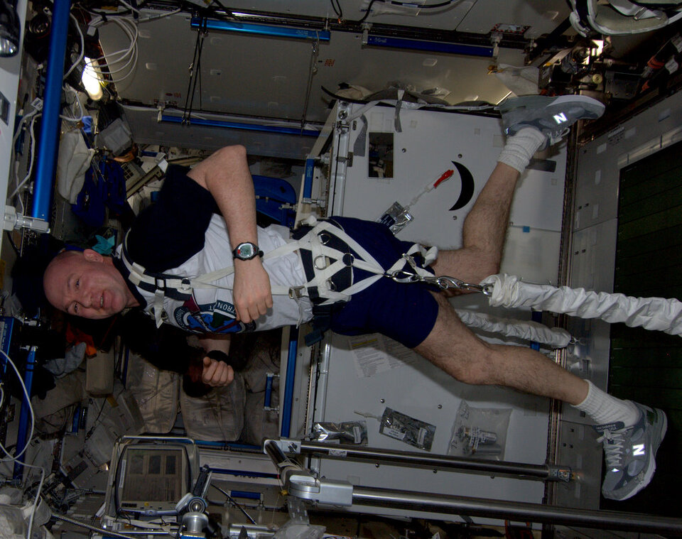 Fitnesstraining auf der ISS