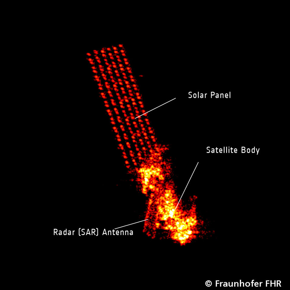 Radarbild von Envisat