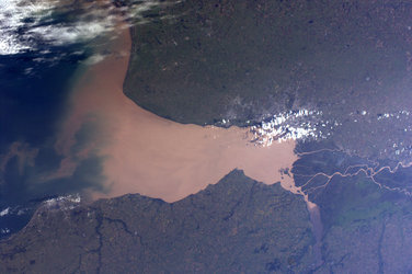 Rio de la Plata, as seen from the ISS