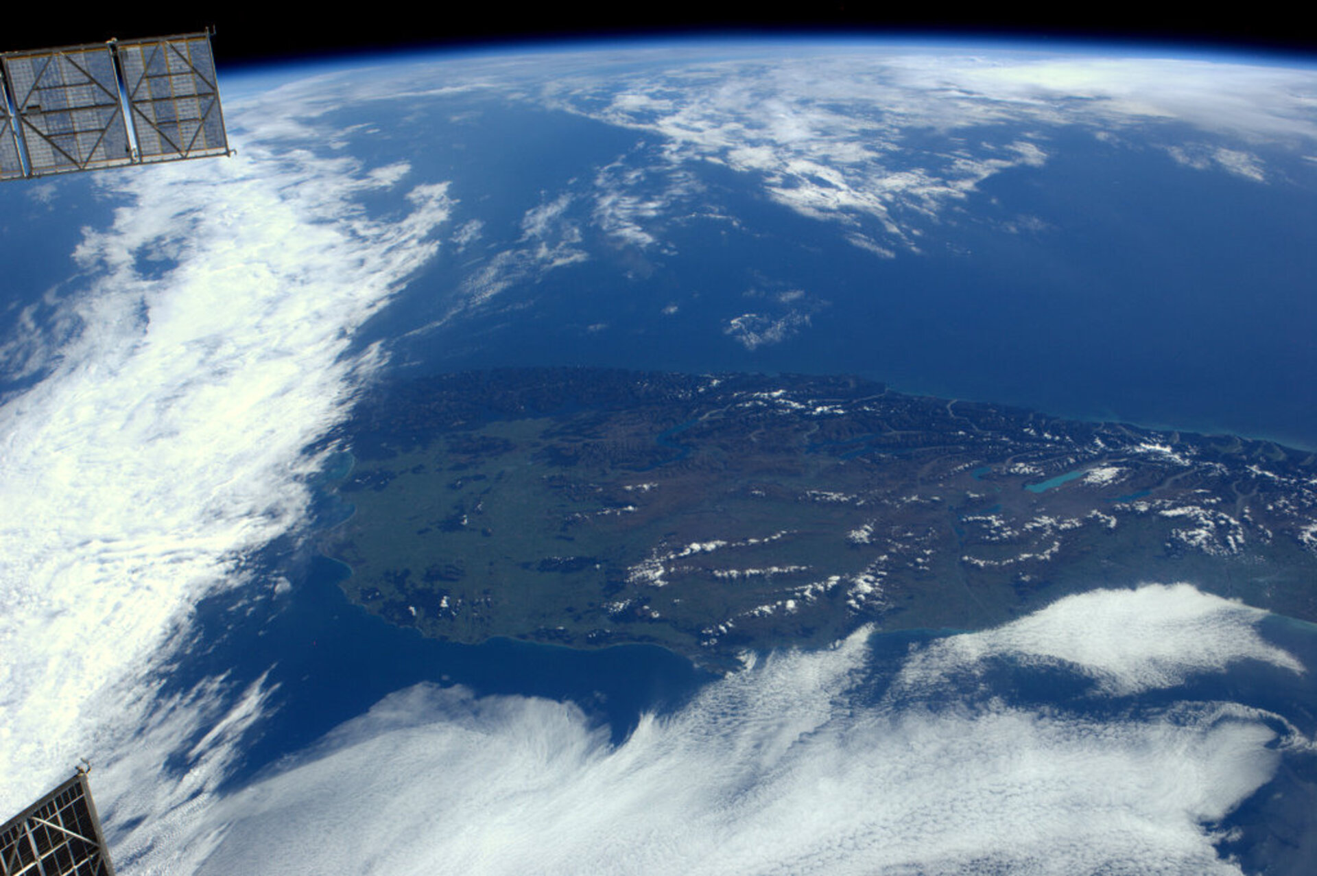 South Island, New Zealand, seen from the ISS