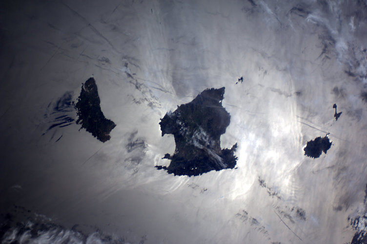 The Balearic Islands, as seen from the ISS