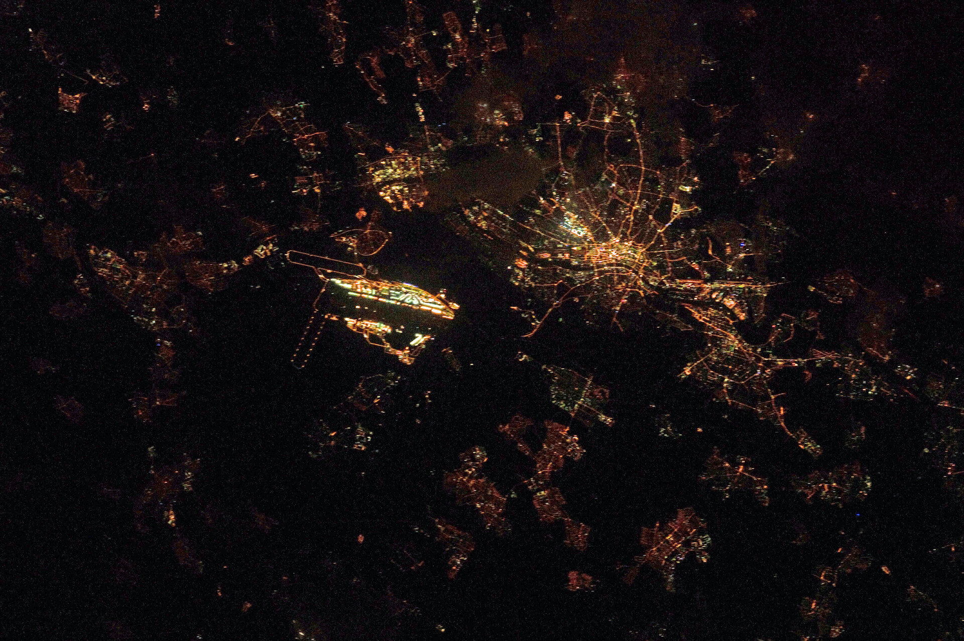 Frankfurt, as seen from the ISS