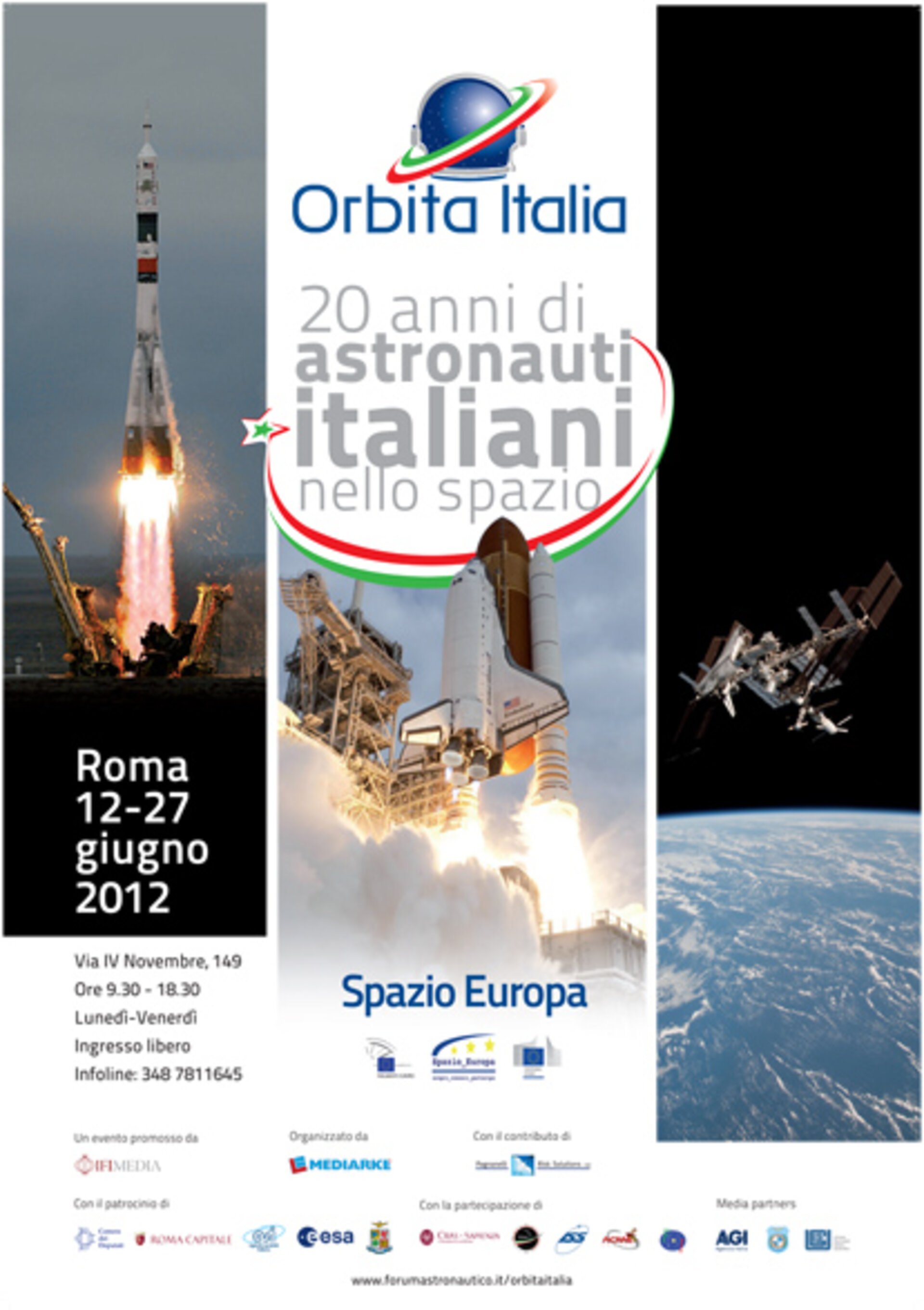 Locandina dell' evento Orbita Italia, Roma 12-27 giugno 2012