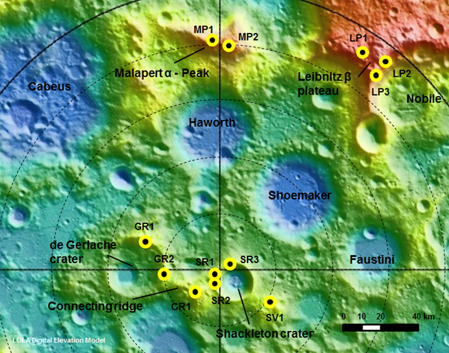 Lunar map