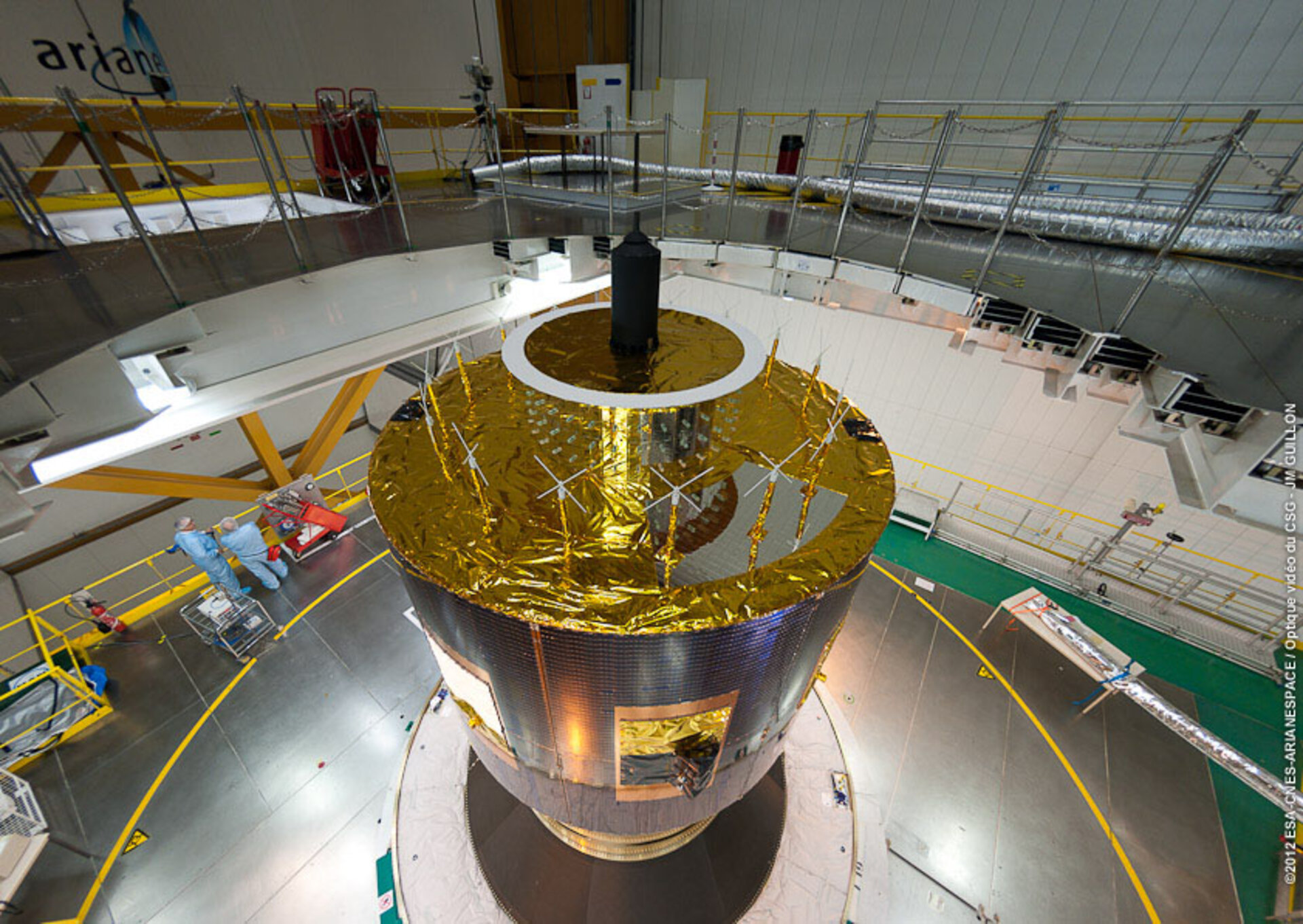 MSG-3 ready for encapsulation in fairing