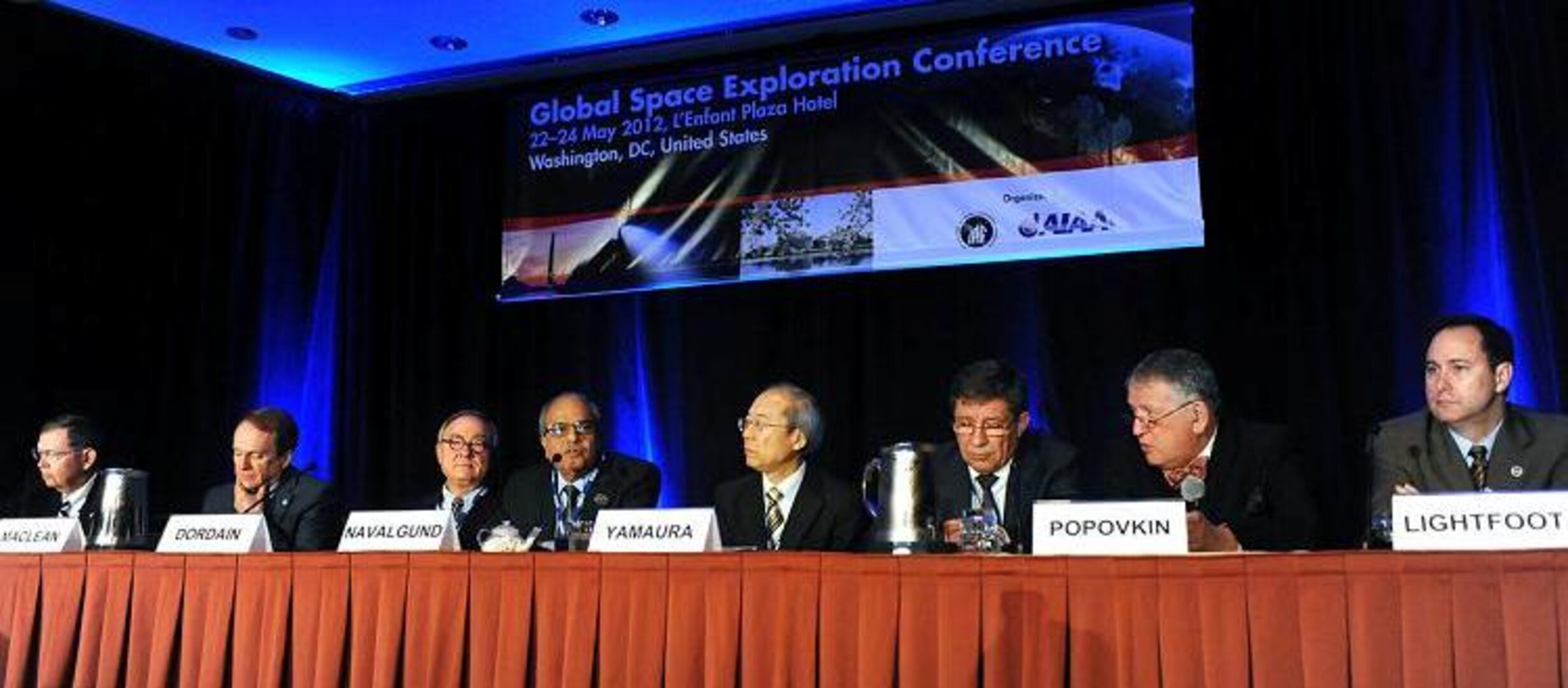 Top representatives of space agencies at GLEX 2012