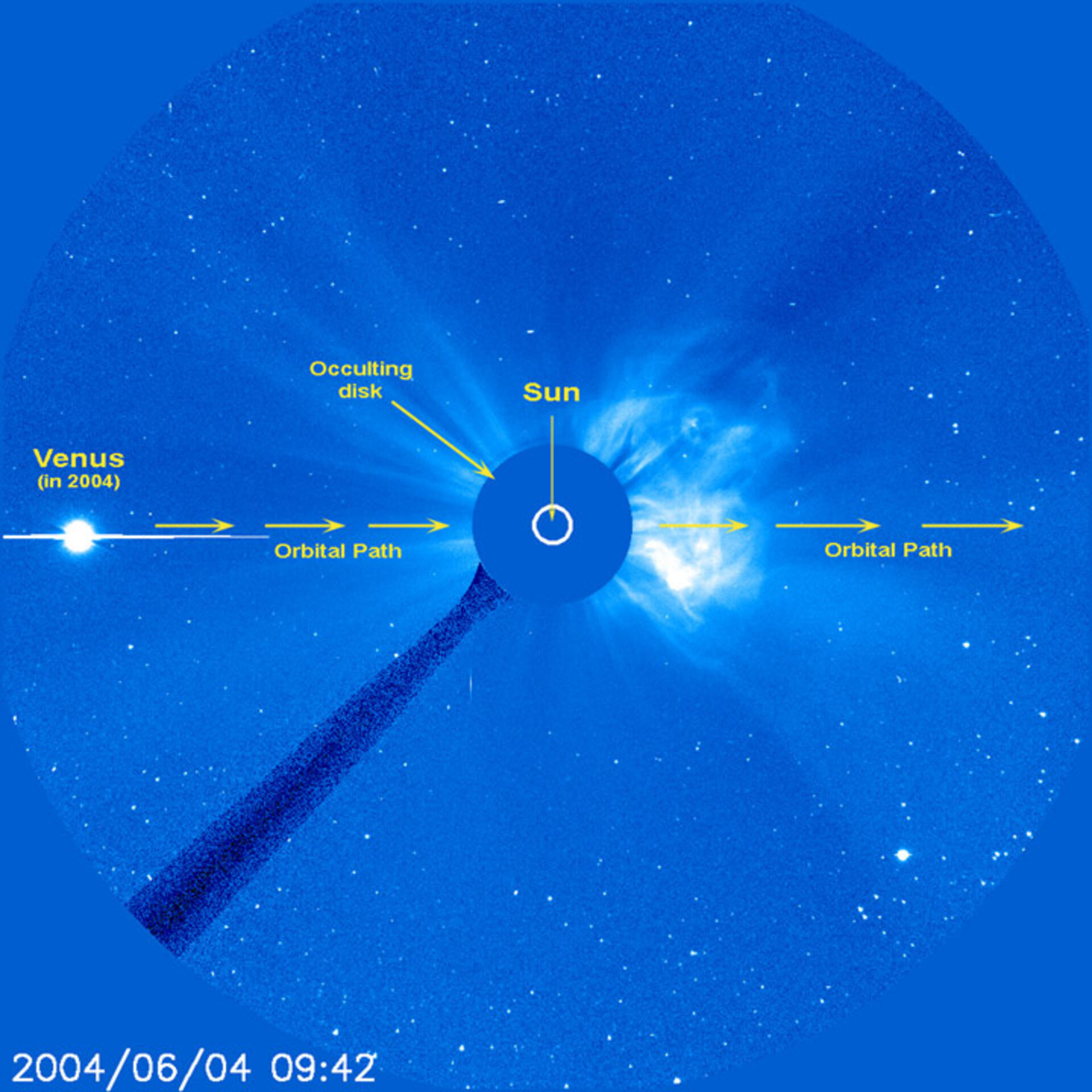 Venus approaches Sun