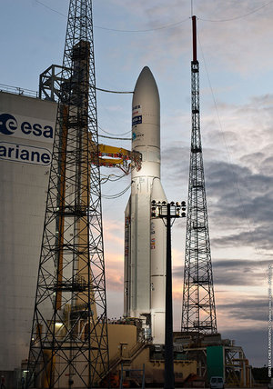 Ariane 5 Flight VA207 on the launchpad