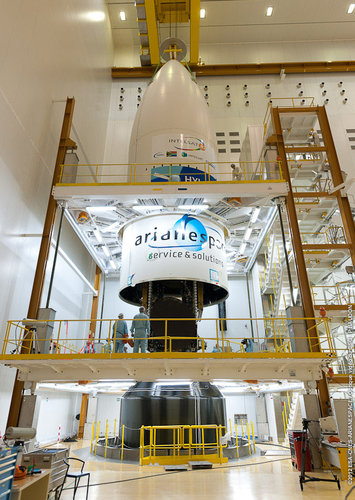 Hylas-2 encapsulation in Ariane 5 Fairing
