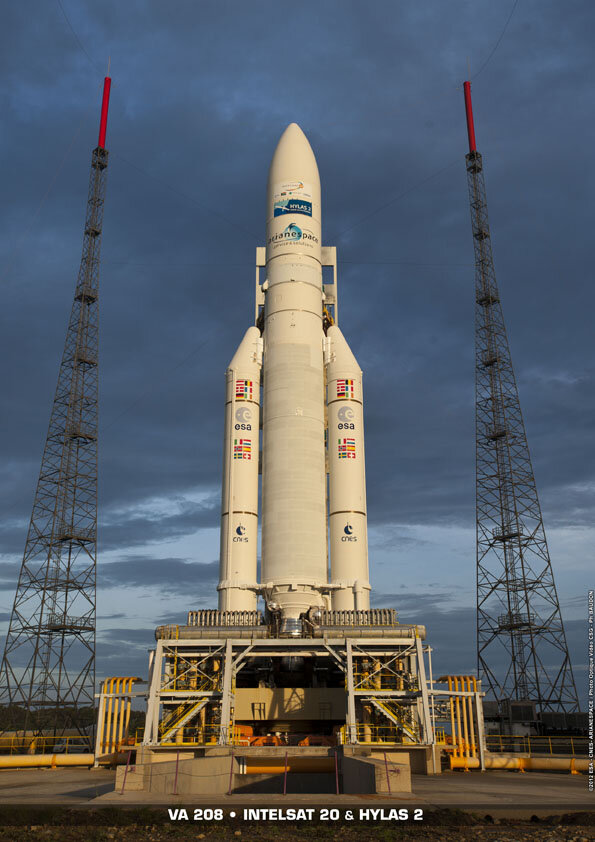 Ariane 5 VA208 transferred to launchpad