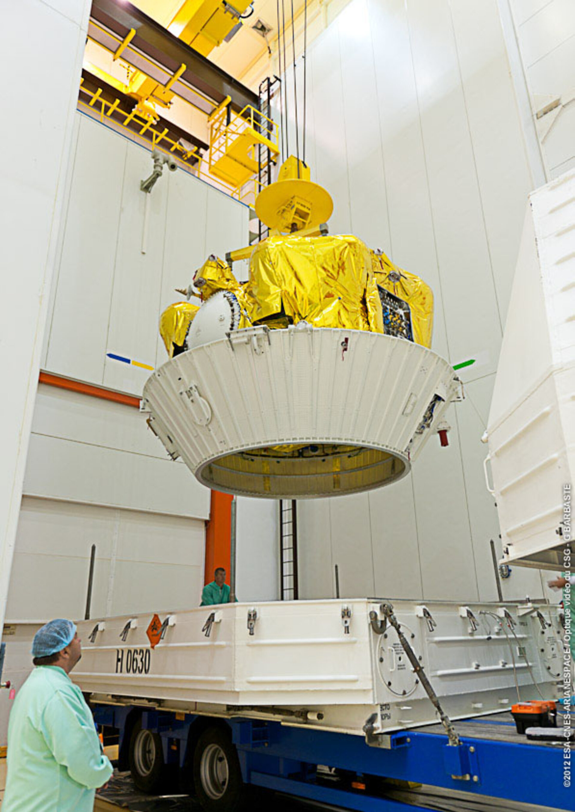 Soyuz Fregat final stage arrives in Kourou