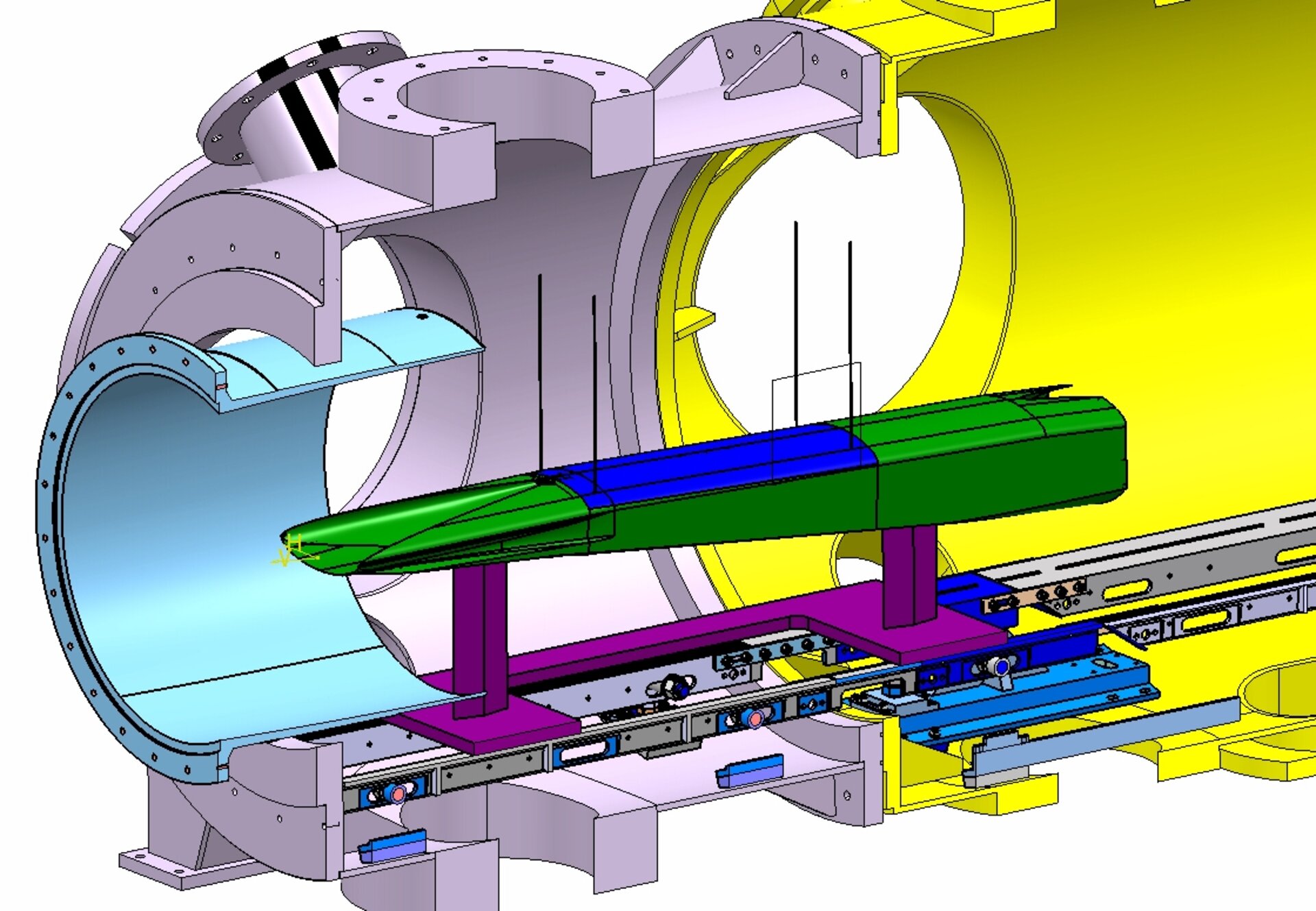 Fig 2: Corresponding internal flowpath model - Courtesy DLR