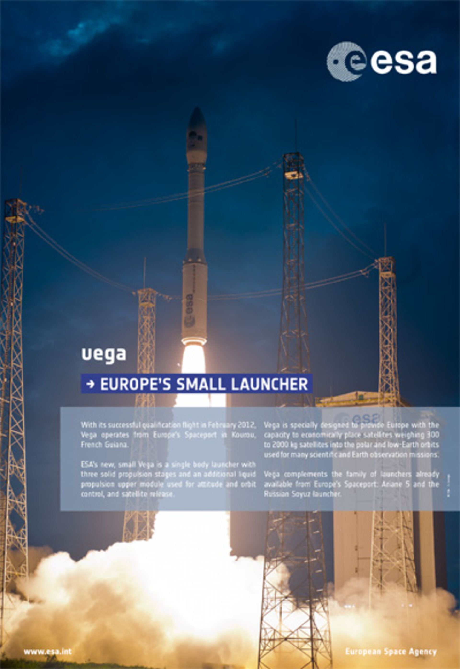 VEGA, EUROPE'S SMALL LAUNCHER