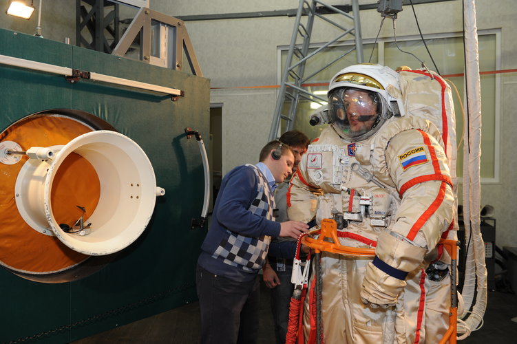 Alexander during training at GCTC