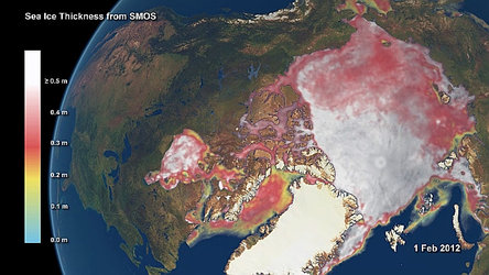 ESA satellites looking deeper into sea ice