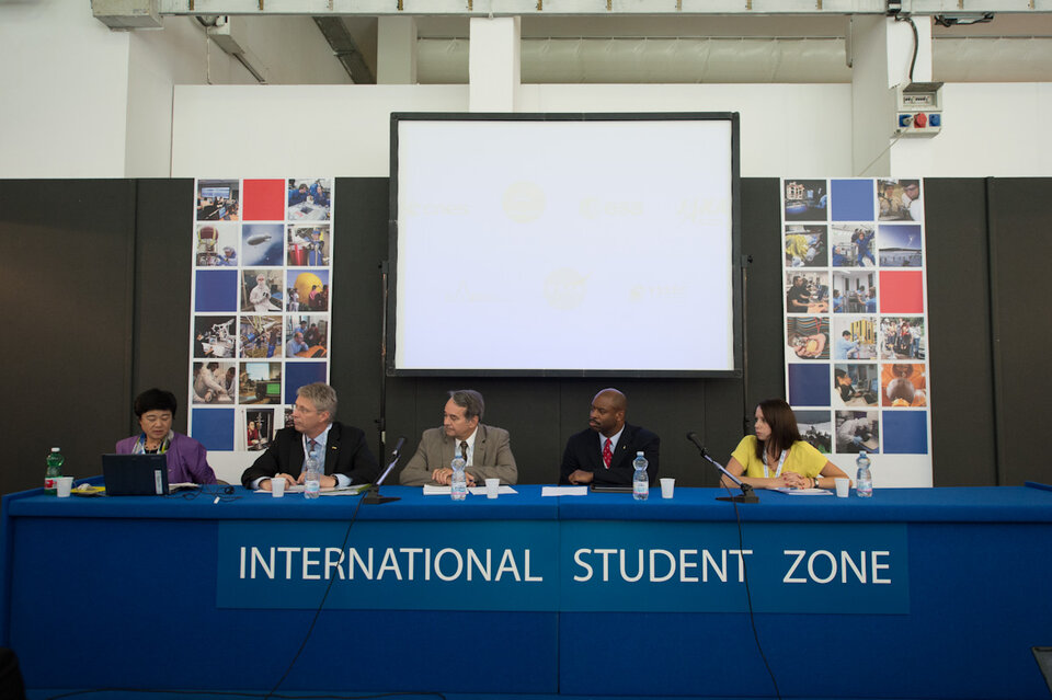 Panel 'Human Exploration' at the International Student Zone