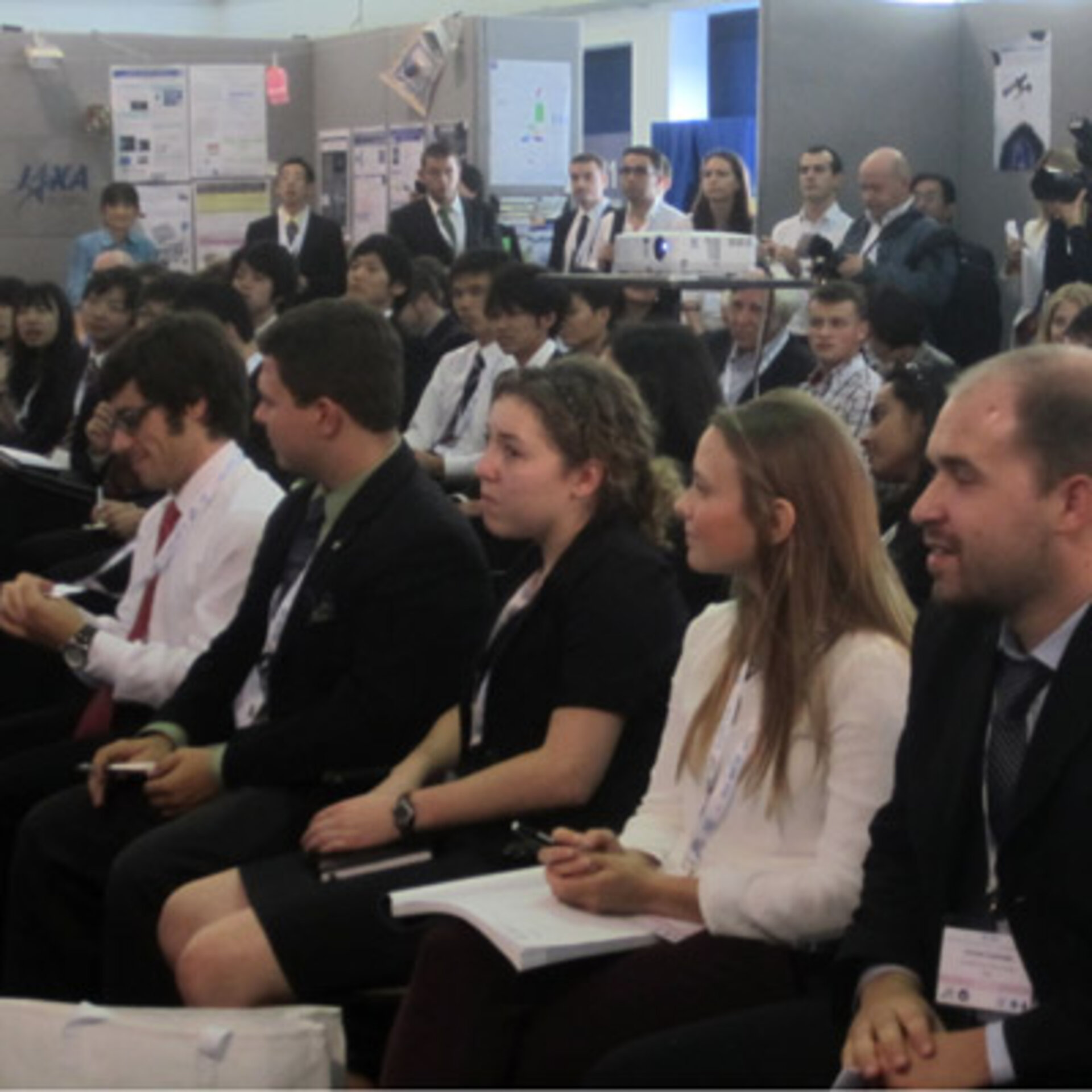 Students attend dedicated panel sessions at  IAC 2012