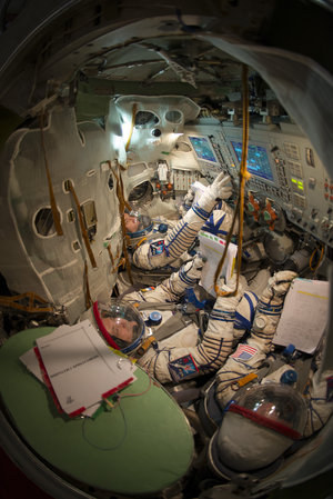 Karen, Fyodor and Luca Soyuz training