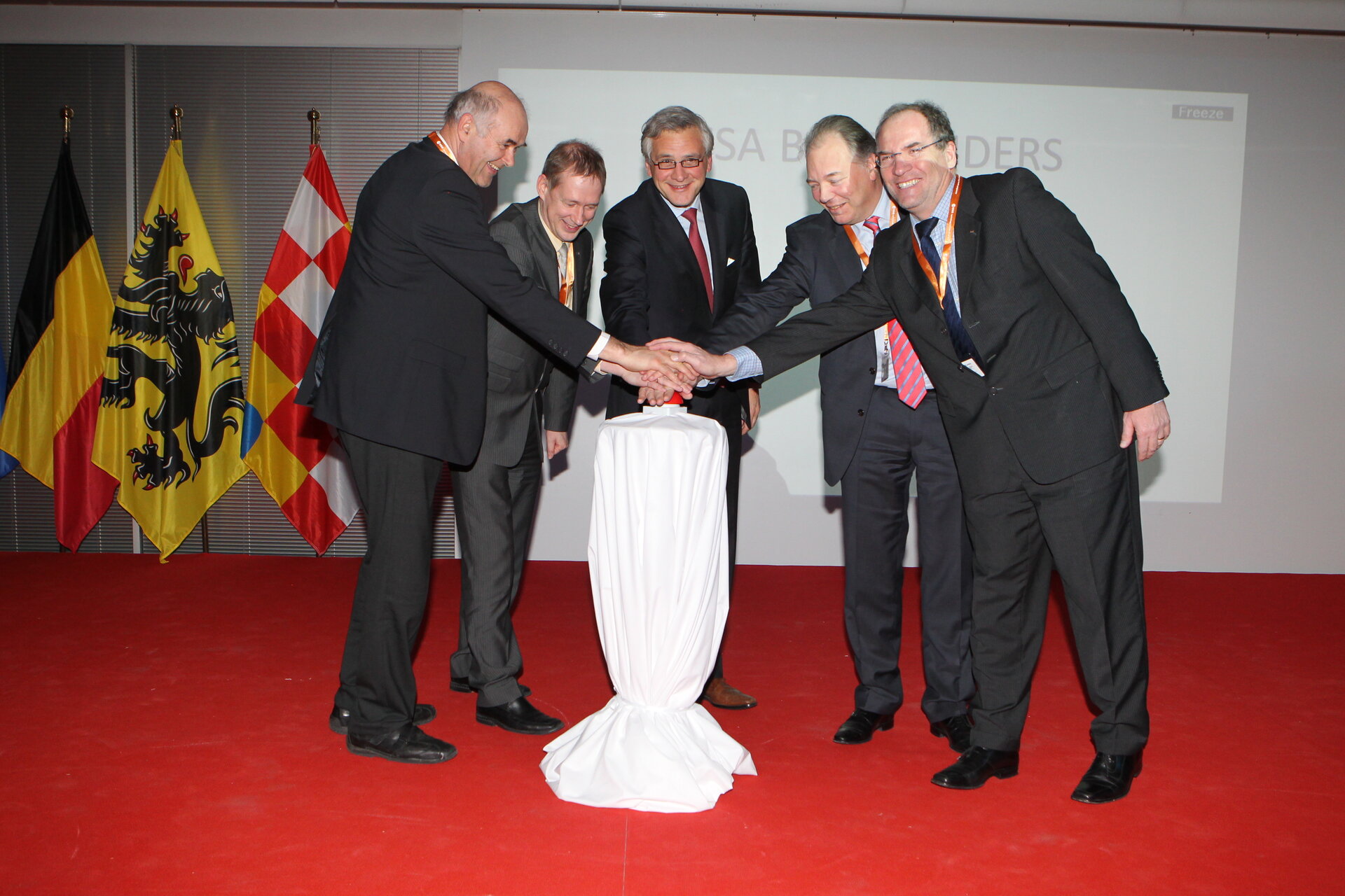 De opening van ESA BIC Flanders op 14 december 2012
