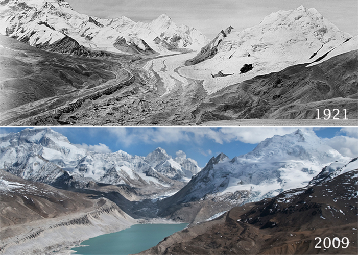 Changing glaciers