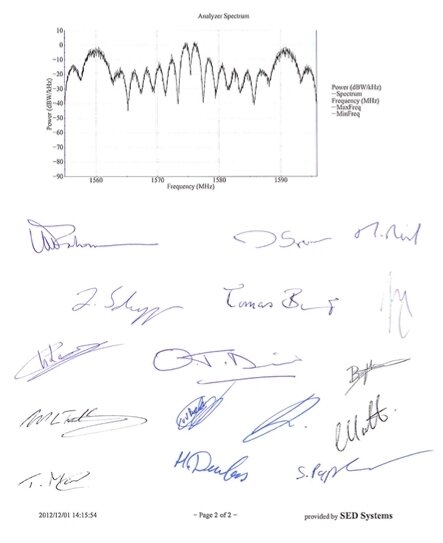 Primeras señales de navegación de prueba de FM3