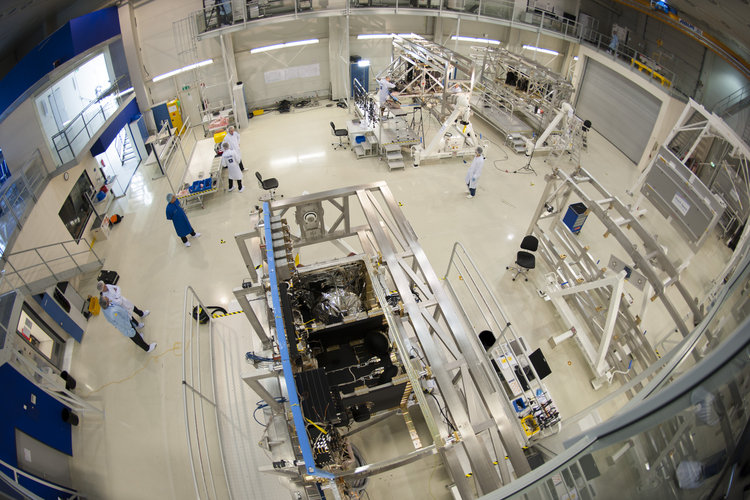 Three of the first six Galileo FOC satellites at OHB