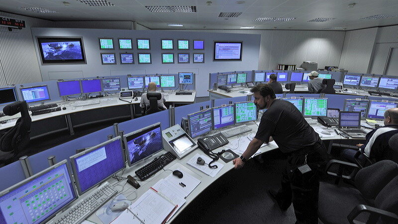 Tracking stations control room at ESOC