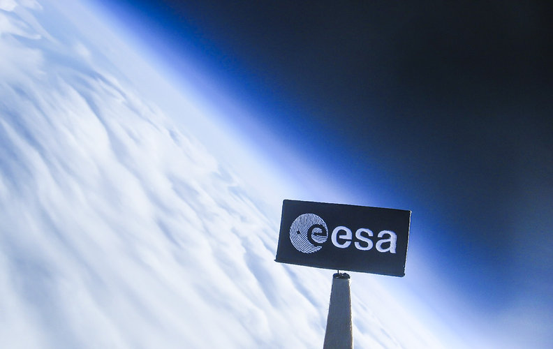 ESA patch during stratospheric balloon ride