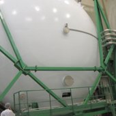 The Simmer chamber door is closed and sealed on Alphasat