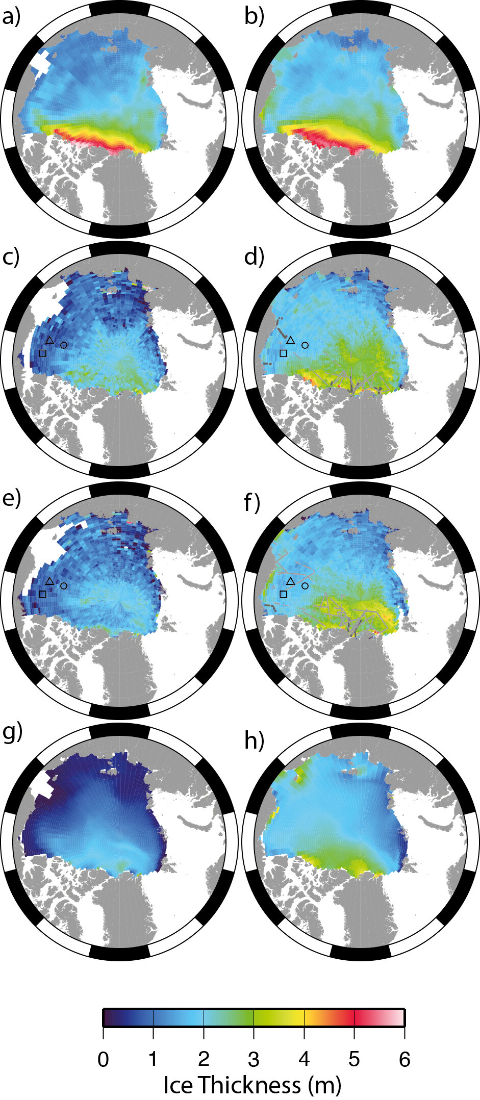 Sea ice thickness