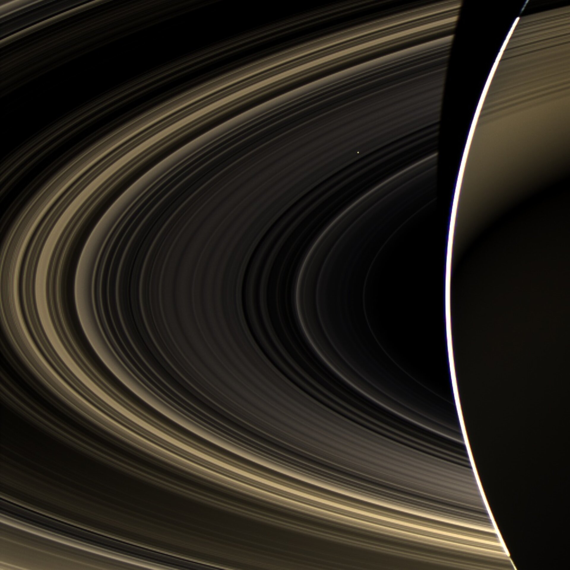 Venuše viděná od planety Saturn