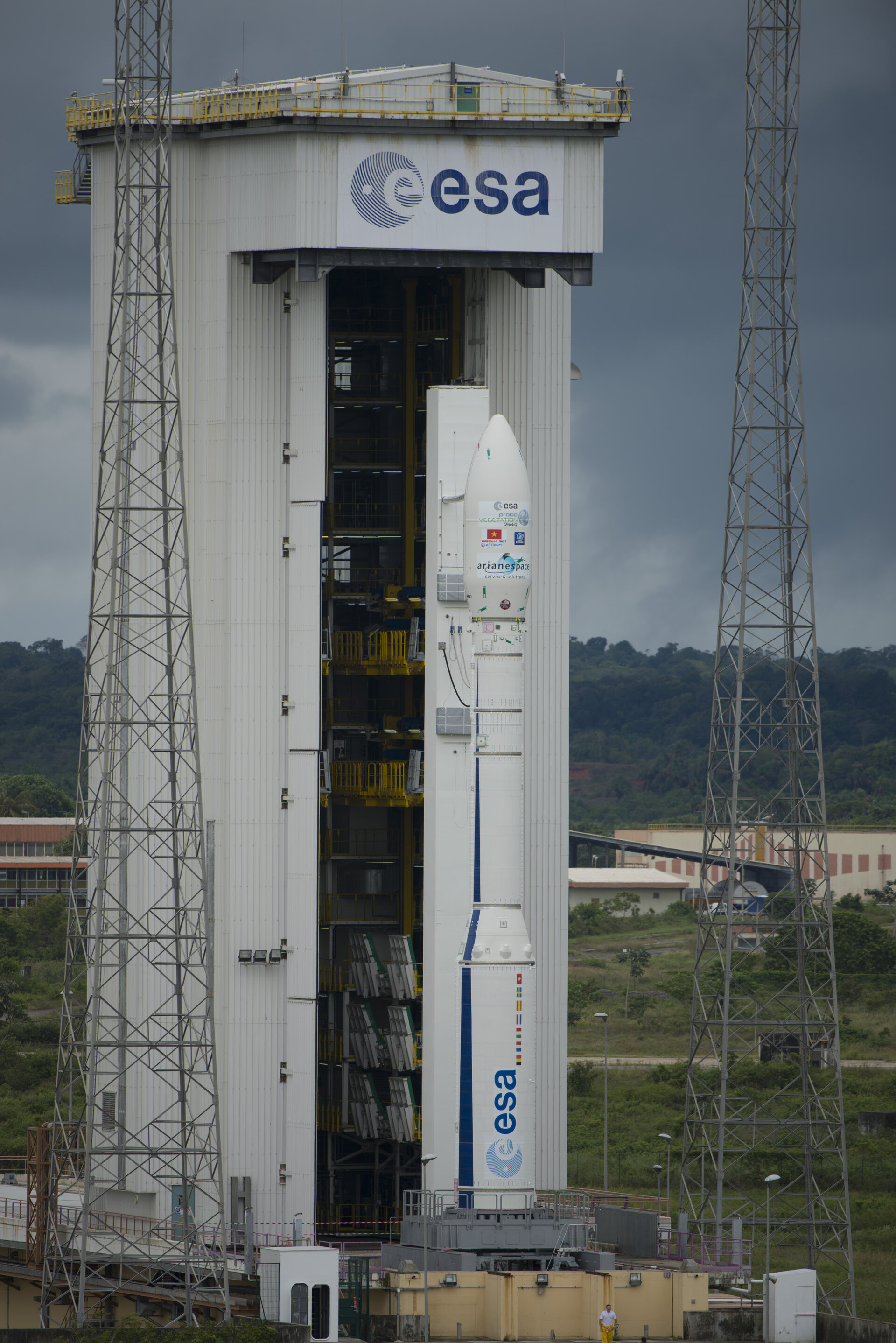 Fully assembled Vega VV02 on pad 