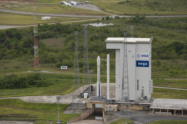 Fully assembled Vega VV02 on pad 