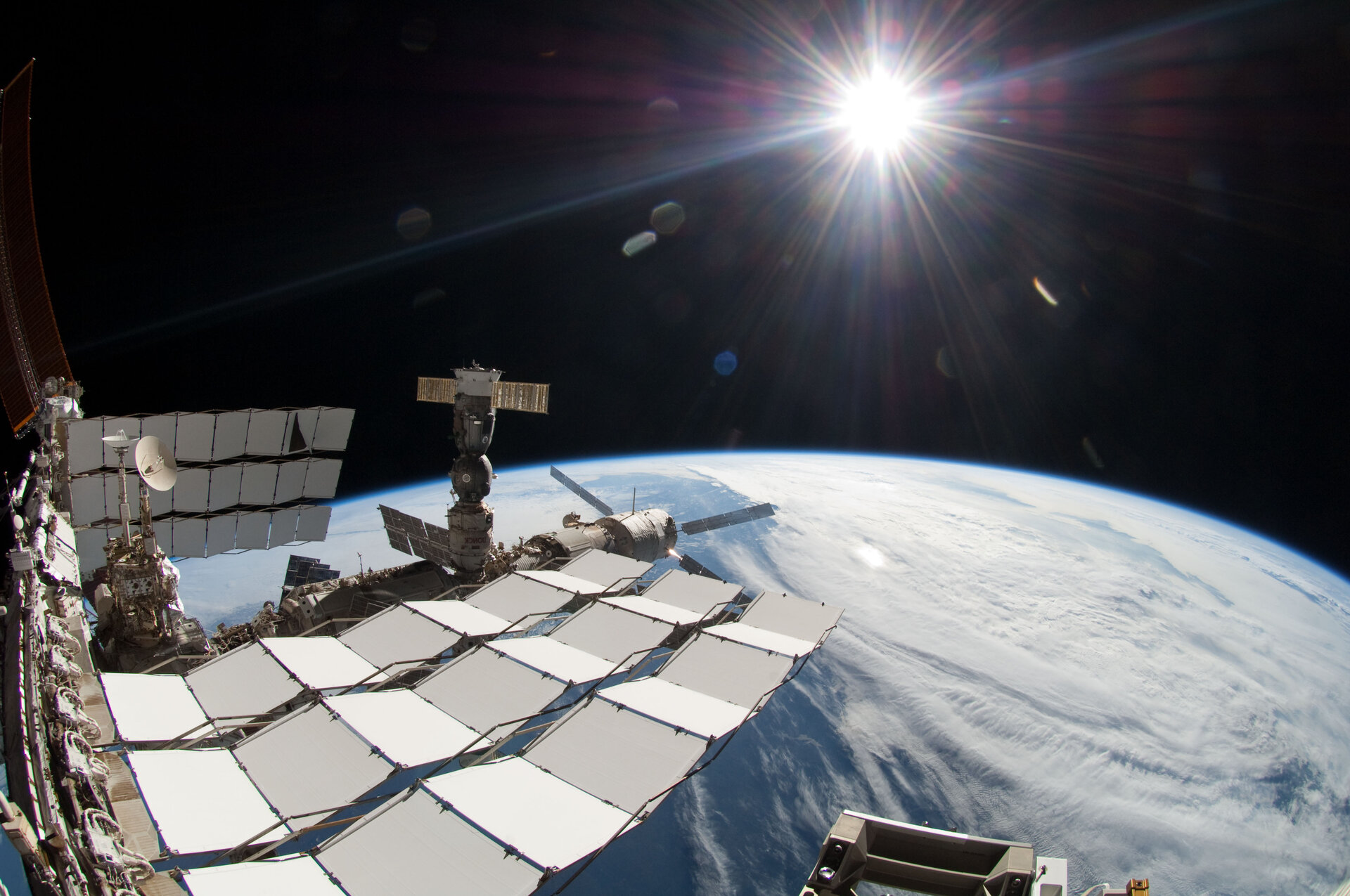 International Space Station during STS-134