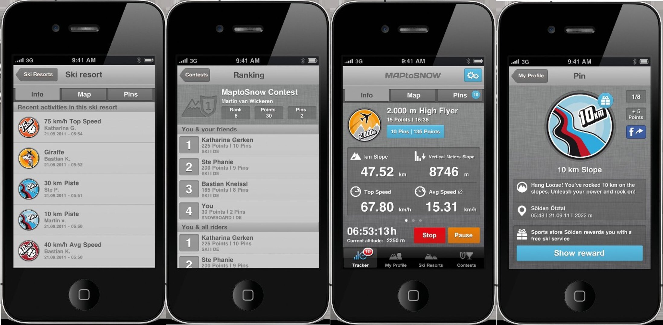 MapCase ski app