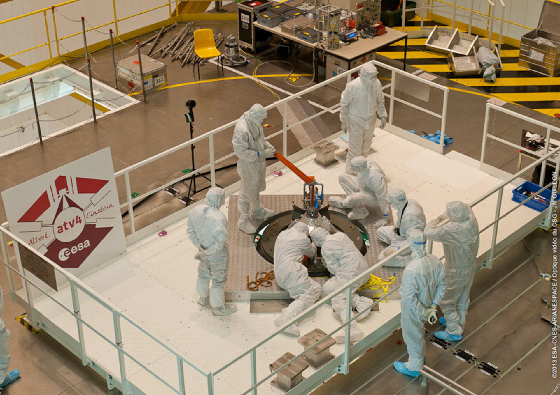 ATV-4 late-cargo loading at Kourou