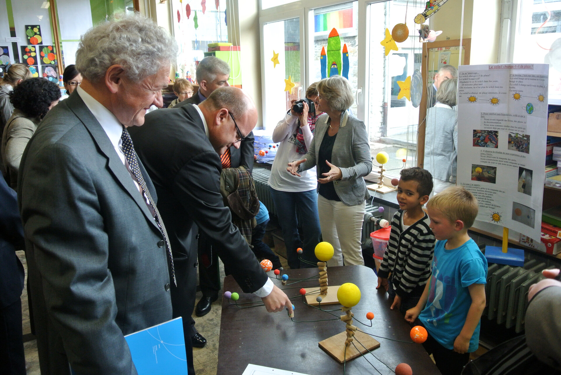 Visit at the primary school of Han-sur-Lesse