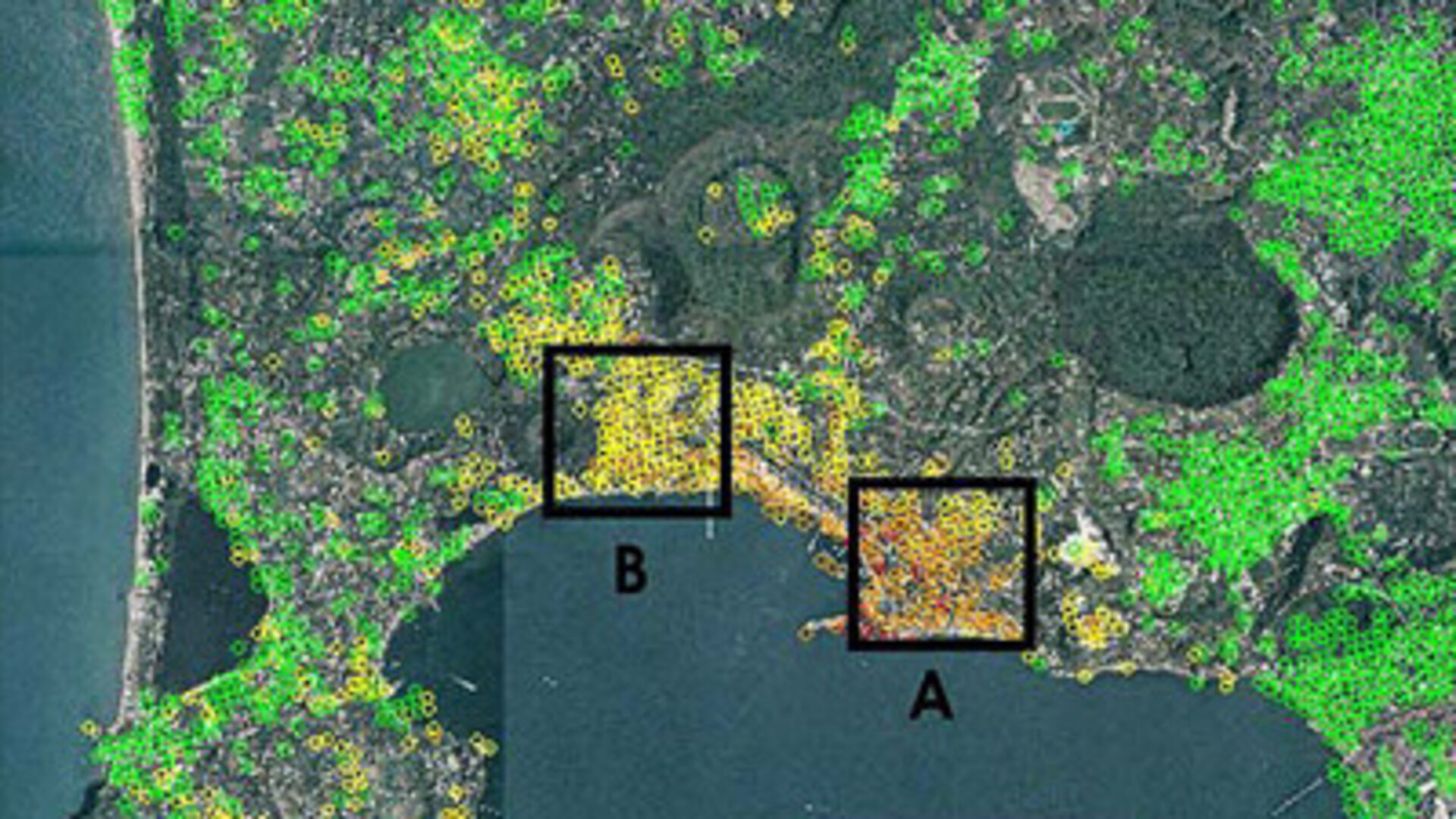 Envisat field deformation map