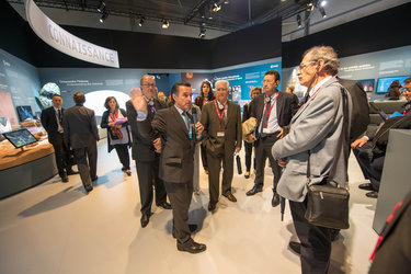 Fernando Doblas presents the ESA pavilion