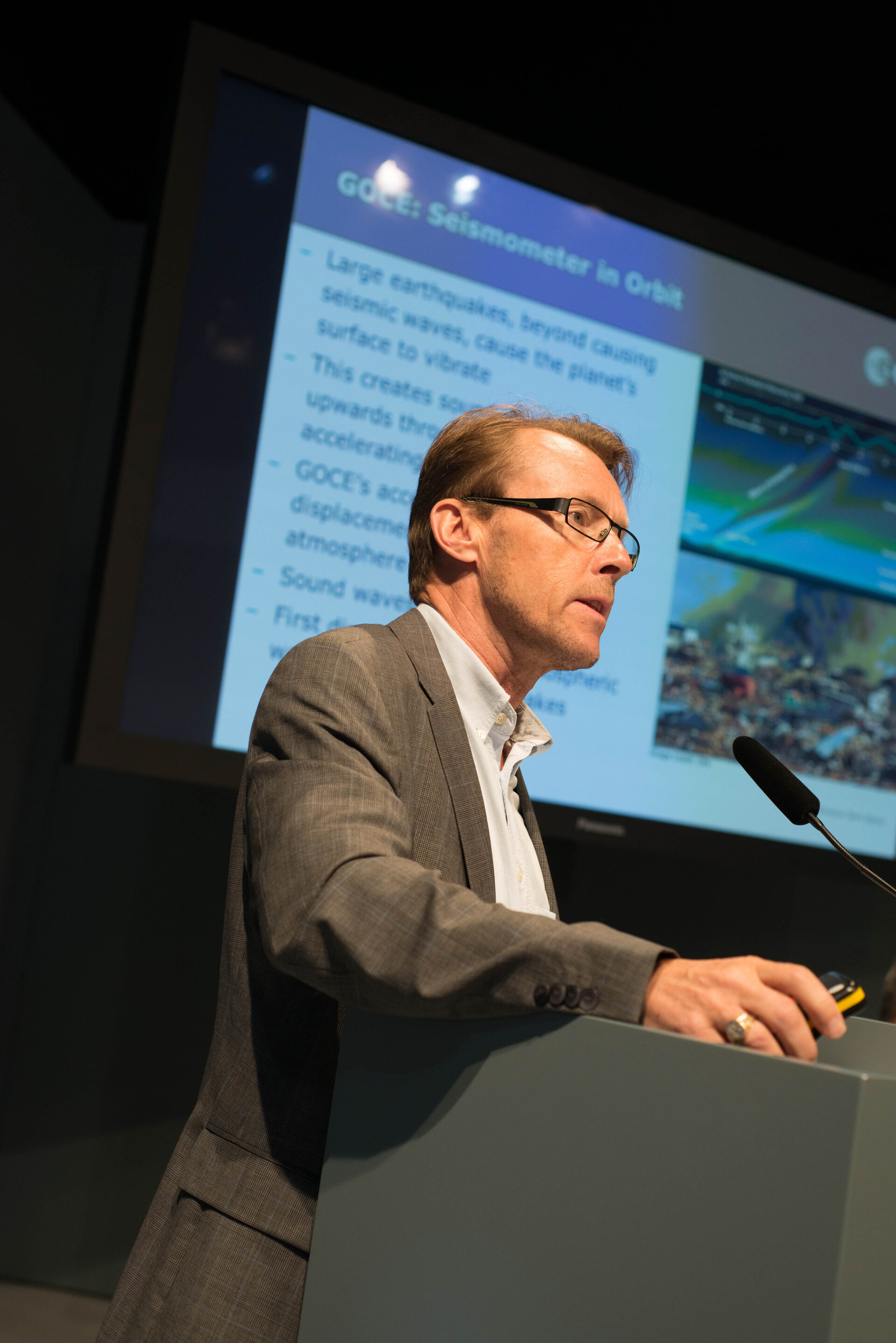Johnny Johannessen during the presentation of Biomass