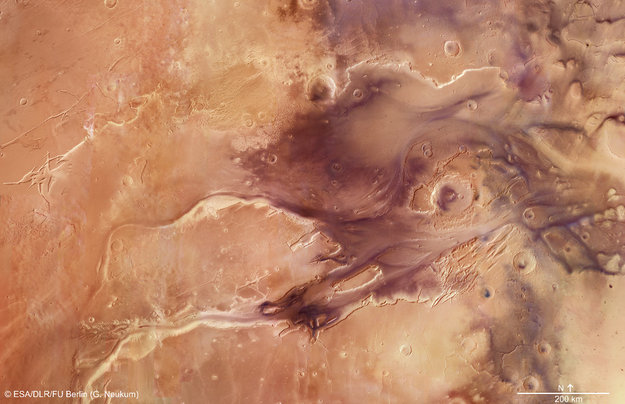 Kasei Valles kløftem på Mars