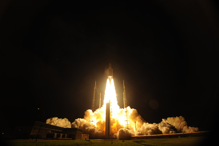 Liftoff of Ariane 5 VA213 with ATV-4