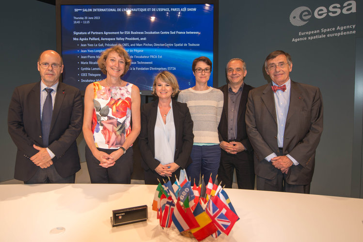 Signature of Partners Agreement for ESA Business Incubation Centre Sud France