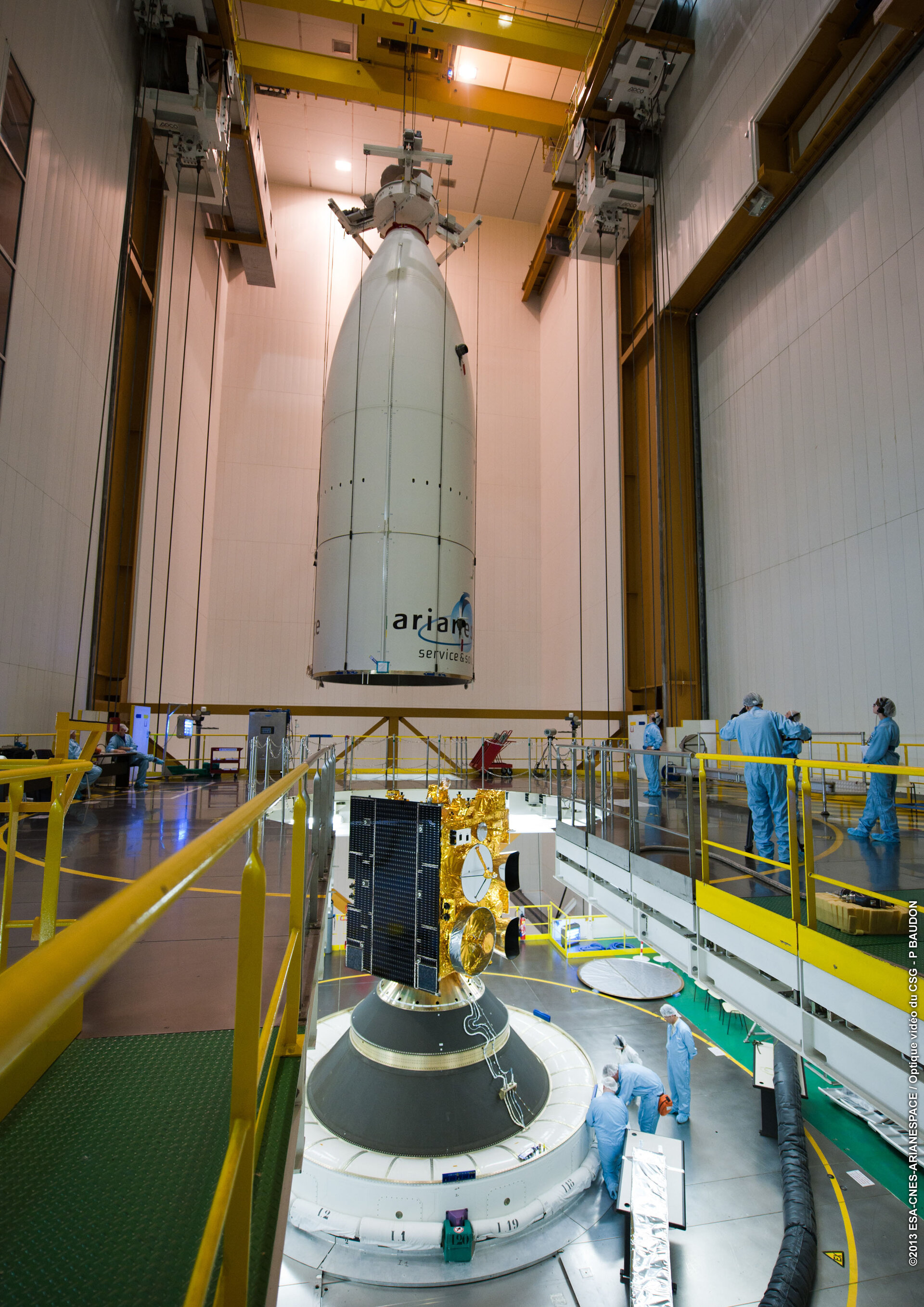 Alphasat launcher fairing integration