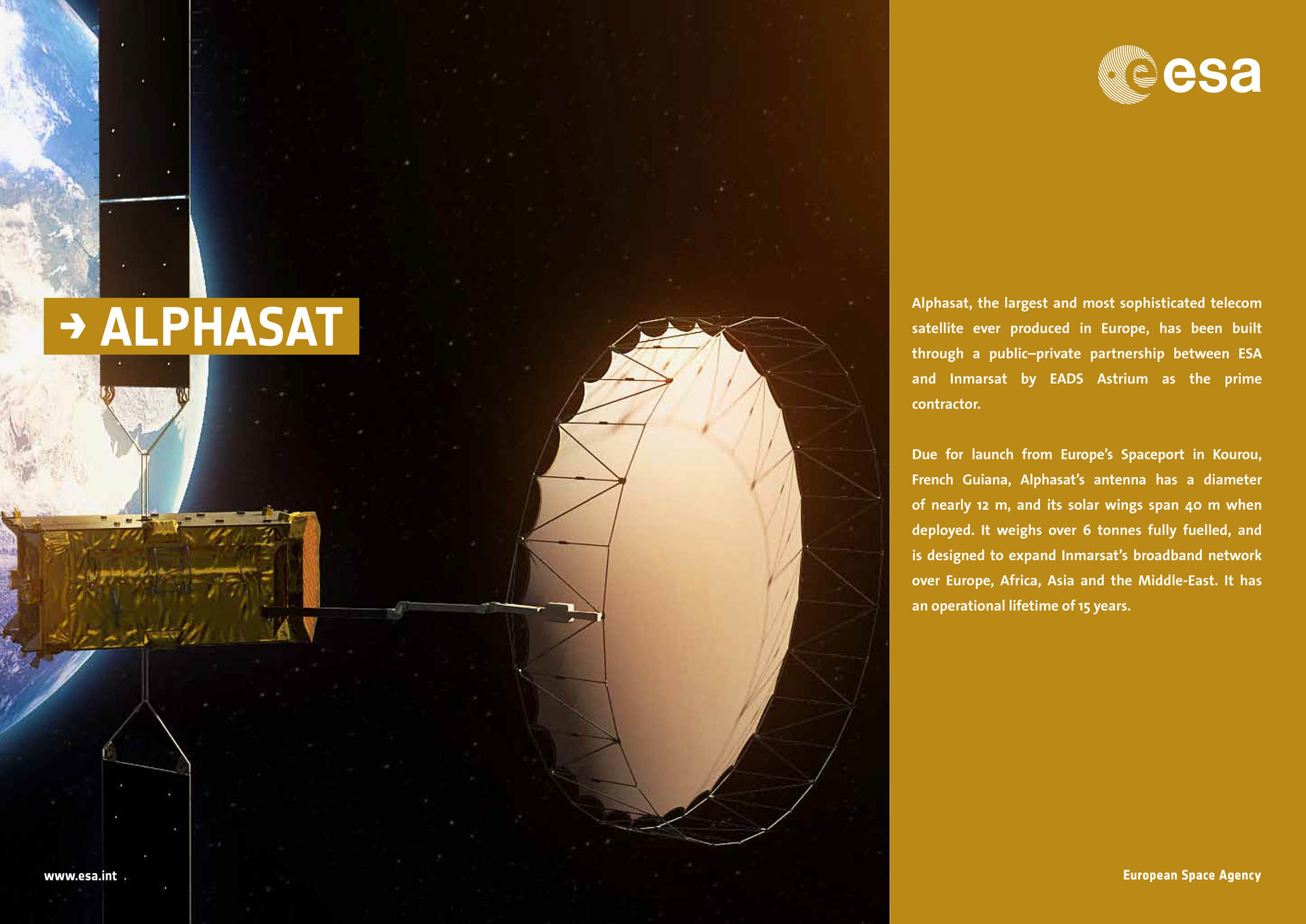 Alphasat Poster - Mission Overview