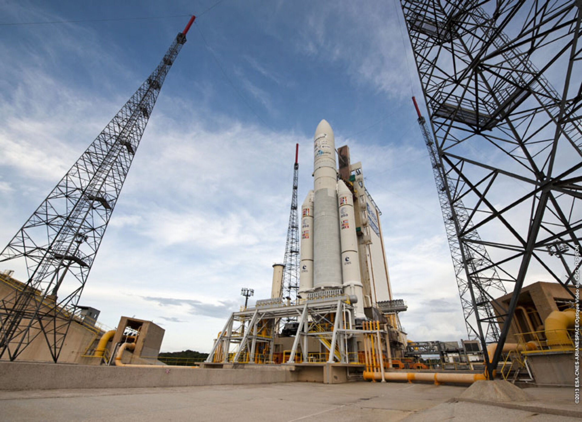 Ariane 5 with Alphasat ready for launch